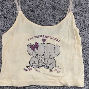 New girl order cropped tank top